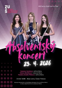 III. absolventský koncert žáků ZUŠ ve hře na flétny