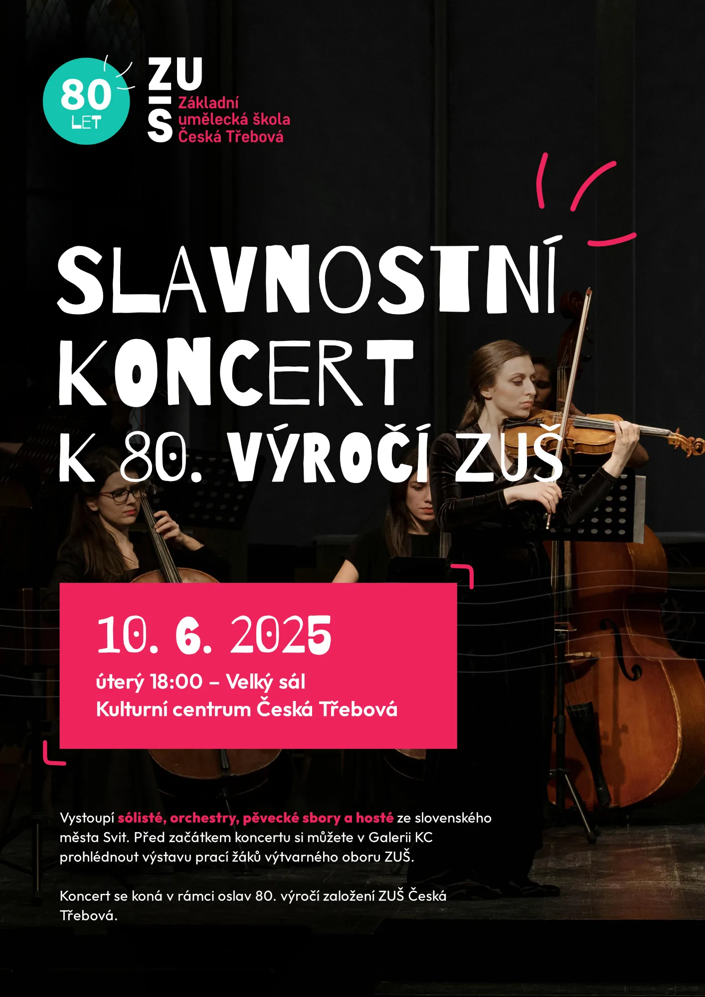 Slavnostní koncert k 80. výročí ZUŠ 1945 - 2025