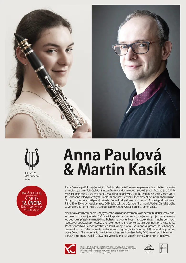 KPH 25/26 – 549. hudební večer - Anna Paulová & Martin Kasík